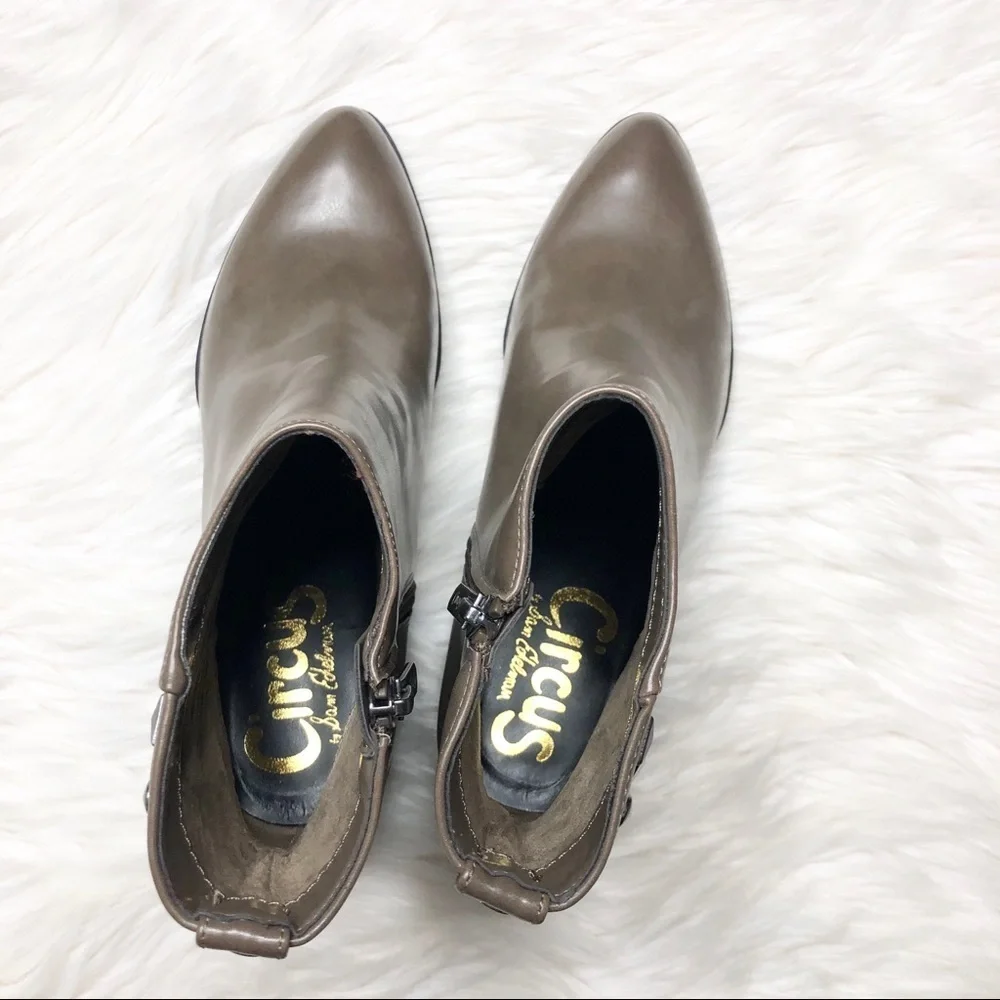 Sam Edelman Jamie Studded Faux-leather Booties
